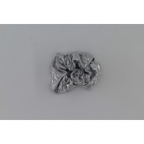 Scrunchies-metallic silber muster