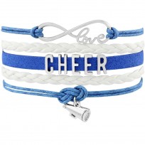 Cheer Armband blau / weiß