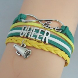 Cheer Armband Cheer love grün / gelb