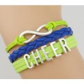 Cheer Armband grün / blau